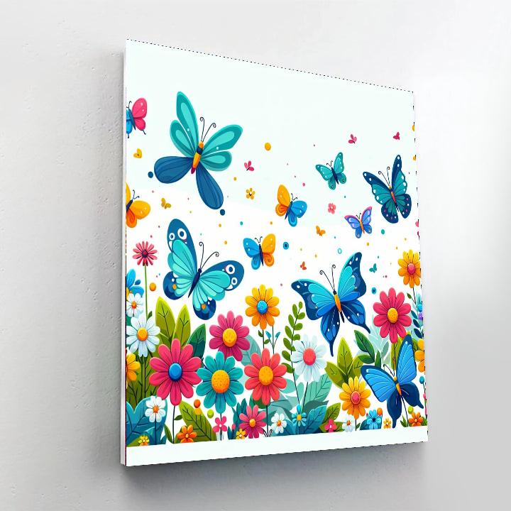 Wonders Of The Butterfly Garden Painting By Numbers Kit