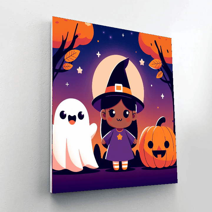 Fun Halloween Creatures Numbered Painting Kits
