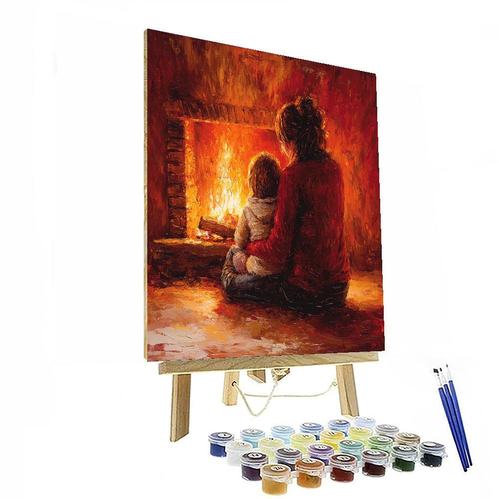 Cozy Fireside Chats Paint By Number