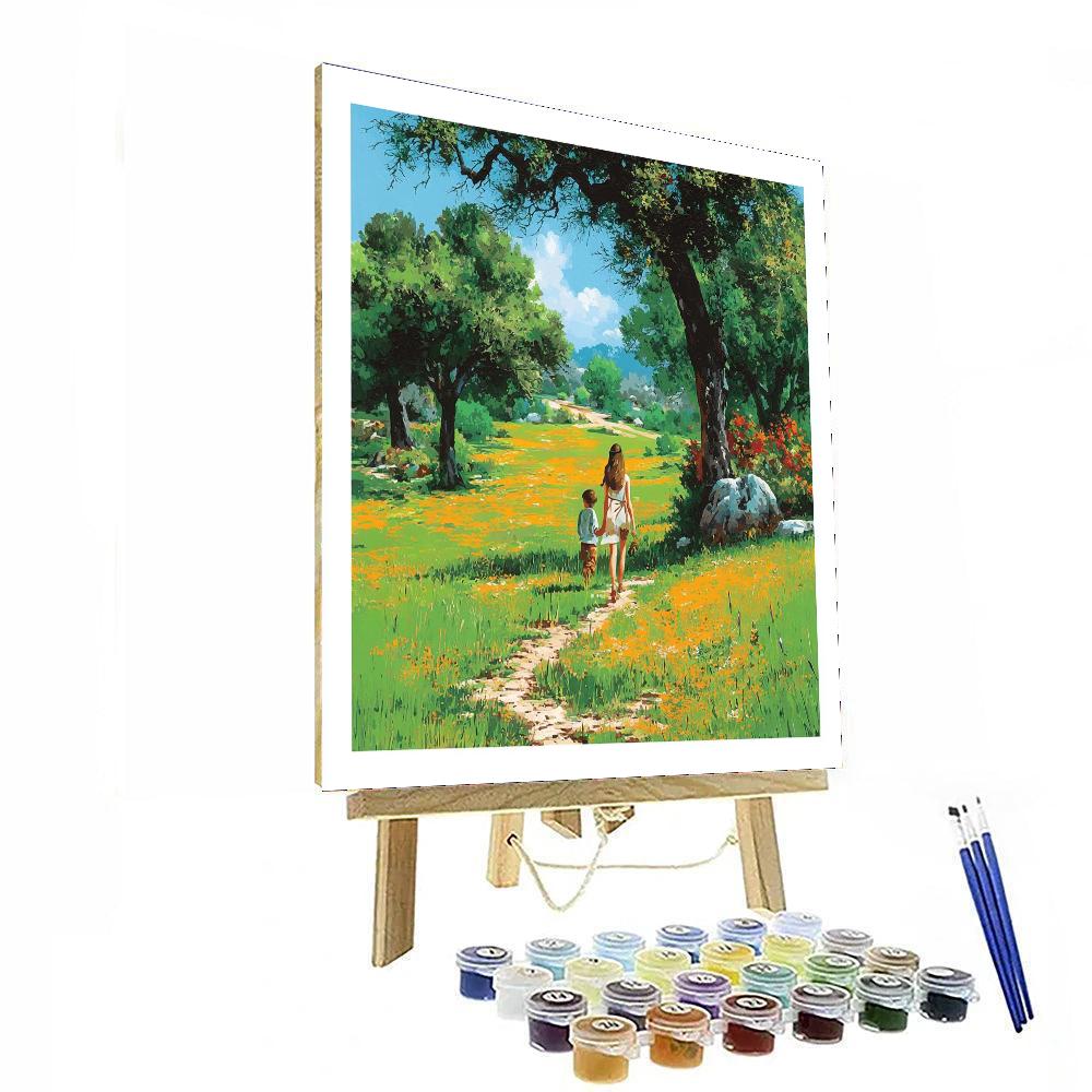 Footsteps In The Meadow Paint By Numbers Kits