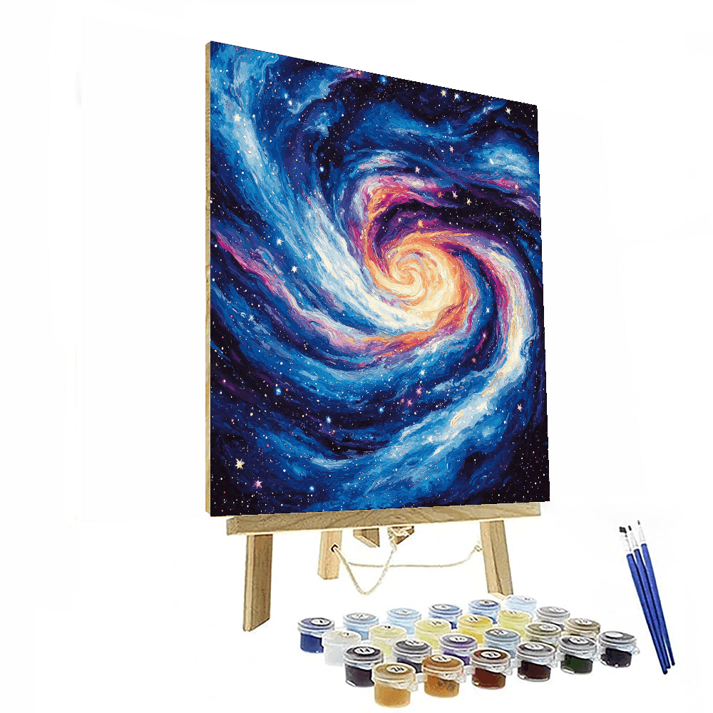 Rothko Inspired Cosmic Nebula - DIY Painting By Numbers Kit