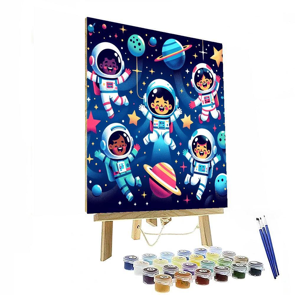 Adventurous Space Mission DIY Paint By Numbers