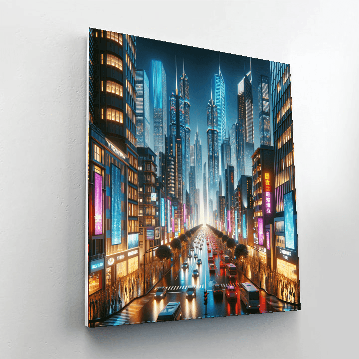 Bustling Cityscape Melodies Paint By Numbers