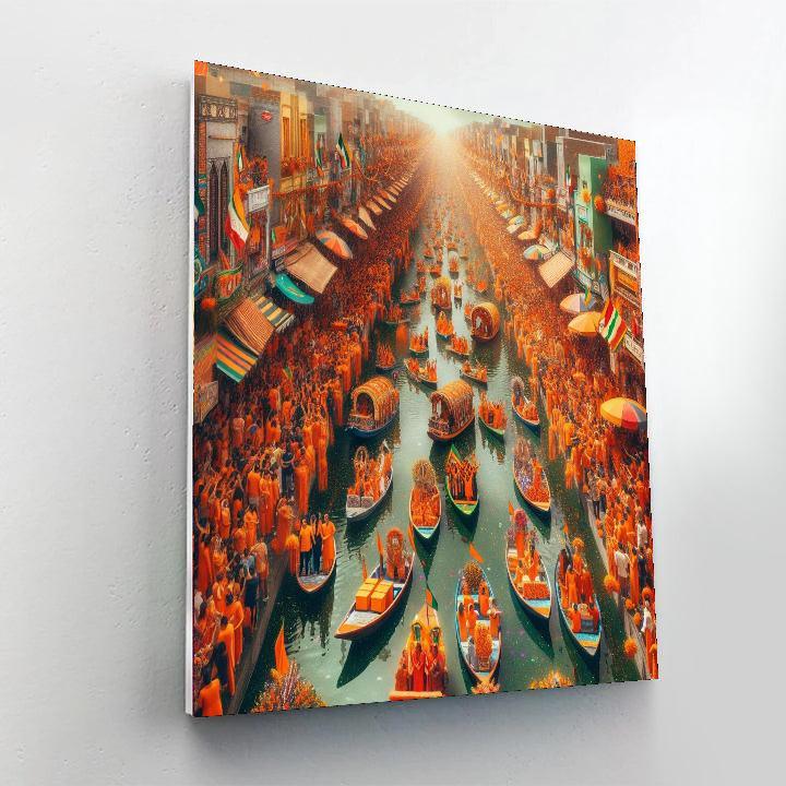 Queen's Day - Amsterdam Painting Number Kit