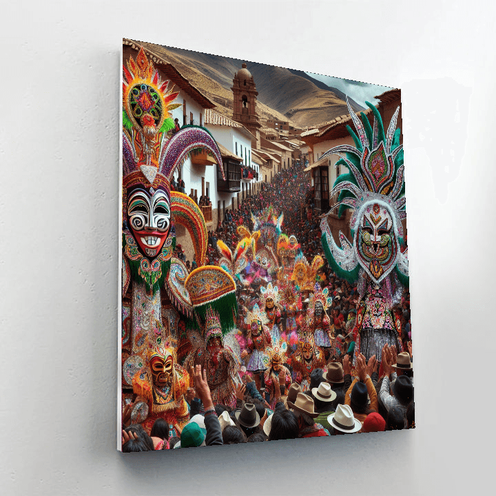 Fiesta De La Candelaria - Puno, Peru Number Painting