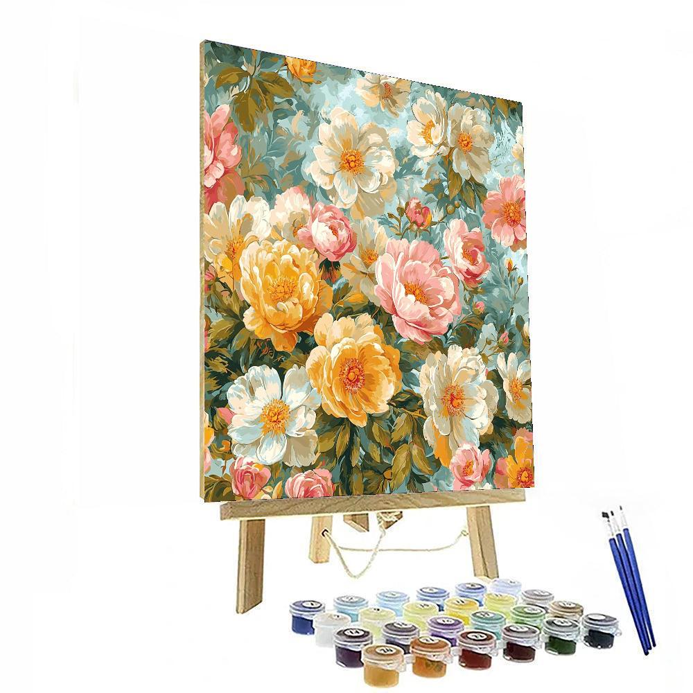 Leonardo Da Vinci Inspired Essence Of Petals  Paint By Numbers Art
