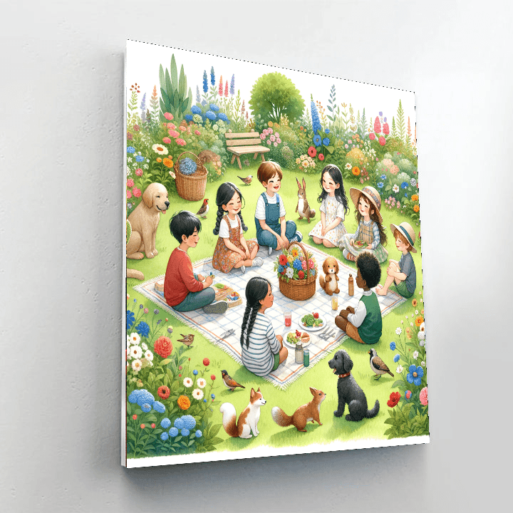 Garden Picnic - DIY Painting By Numbers Kit