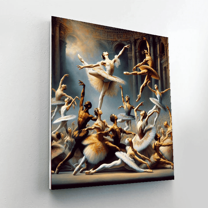 Dynamic Ballet Performance Painting Number Kit