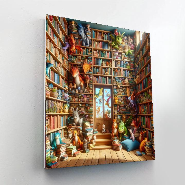 Magical Book Nook Painting By Numbers Kit