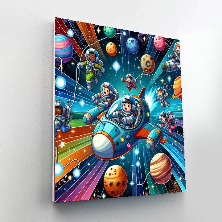 Galactic Heroes Mission Painting Number Kit