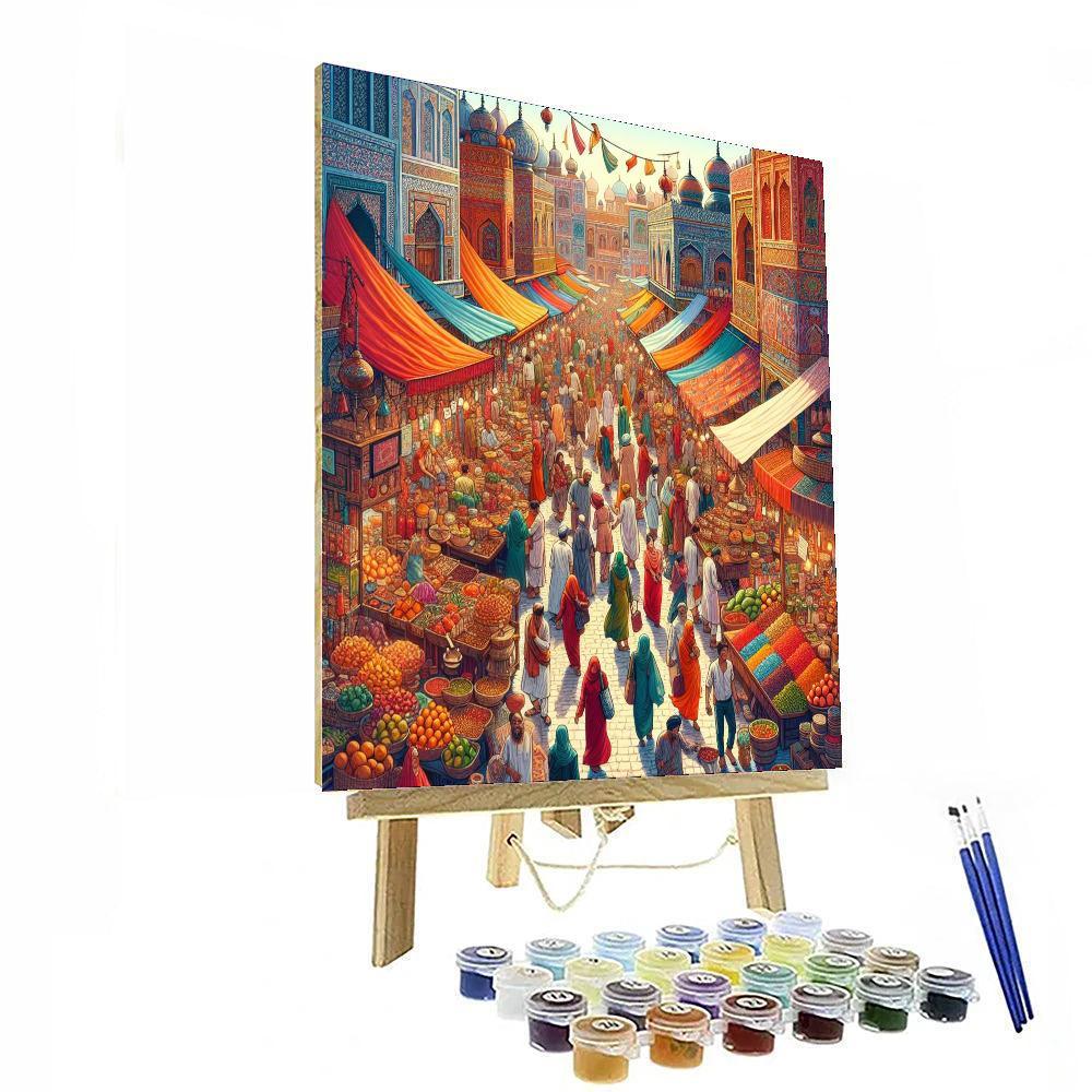 Lively Bazaar Colors Paint By Numbers