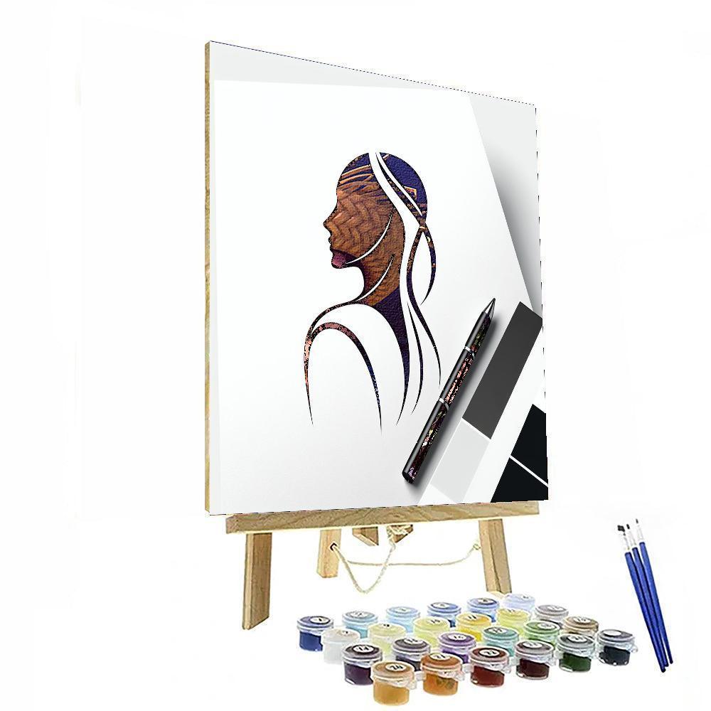 Elegant Minimalist Silhouette Paint By Number