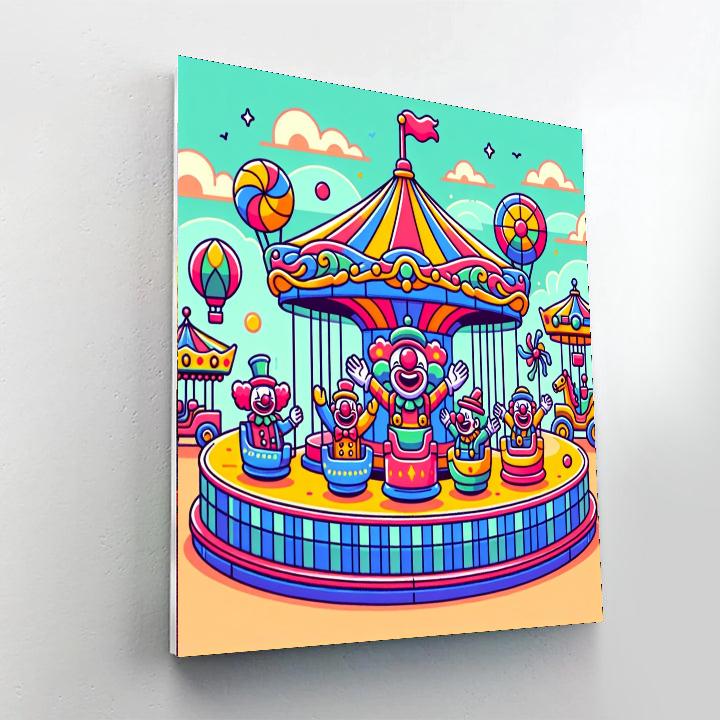 Funky Funfair Number Painting
