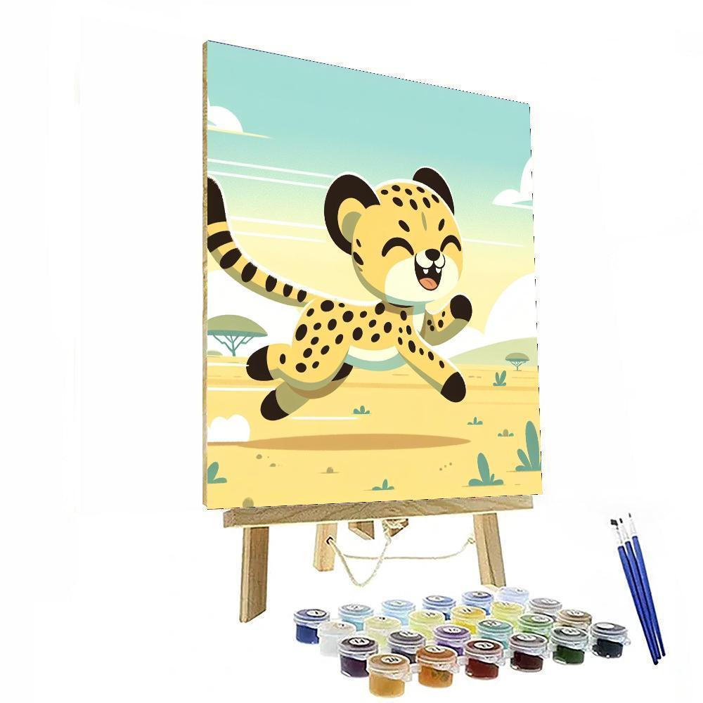 Cheeky Cheeta Paint By Numbers Kits