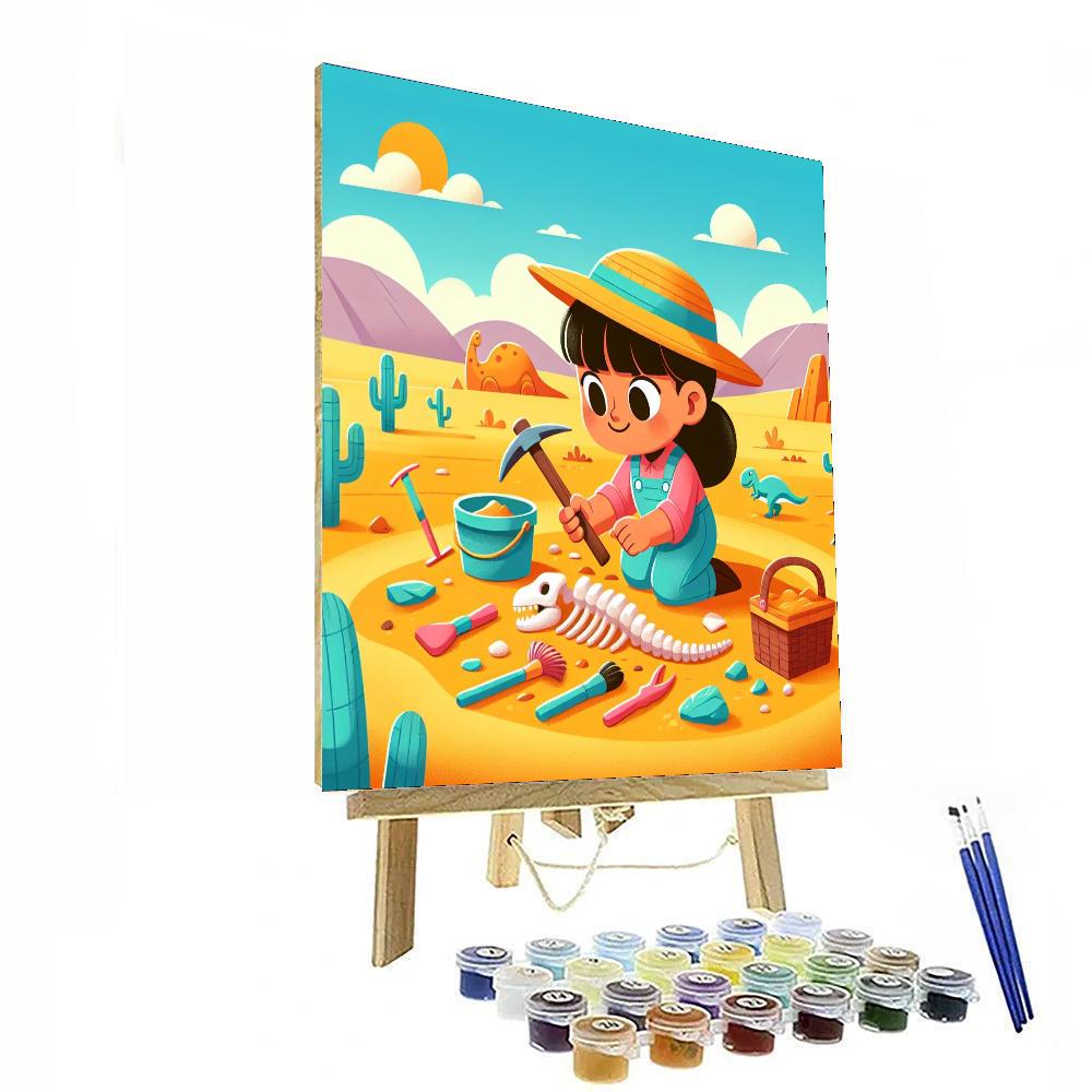 Fossil Hunters Exploration Paint By Numbers Art