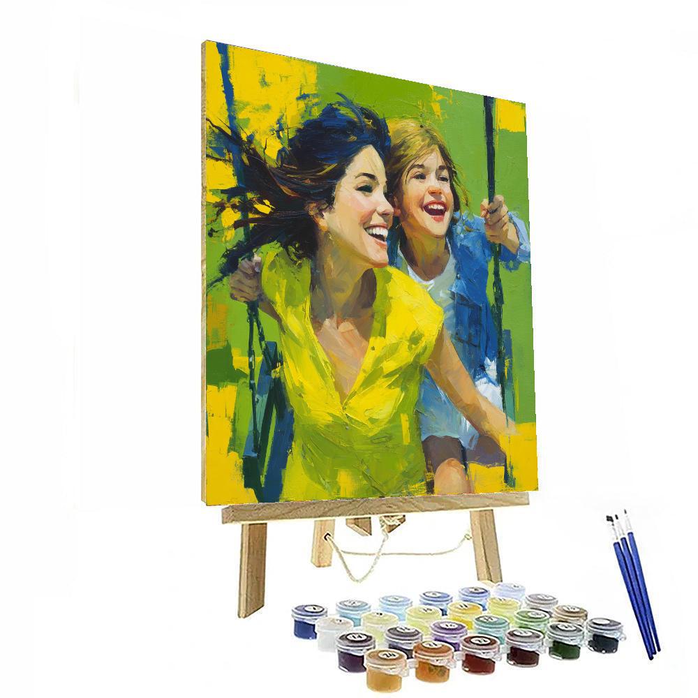 Love On A Swing Paint By Number