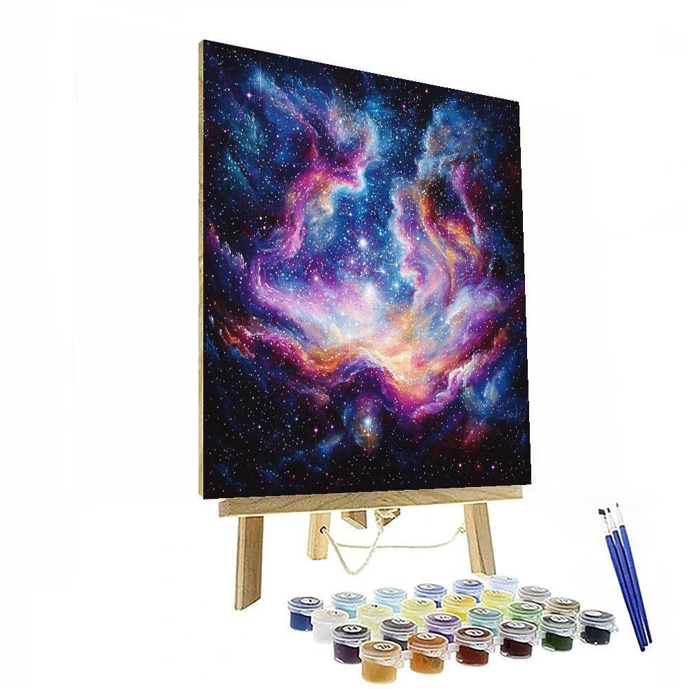 Georges Seurat Inspired Dreamy Nebula  Numbered Painting Kits