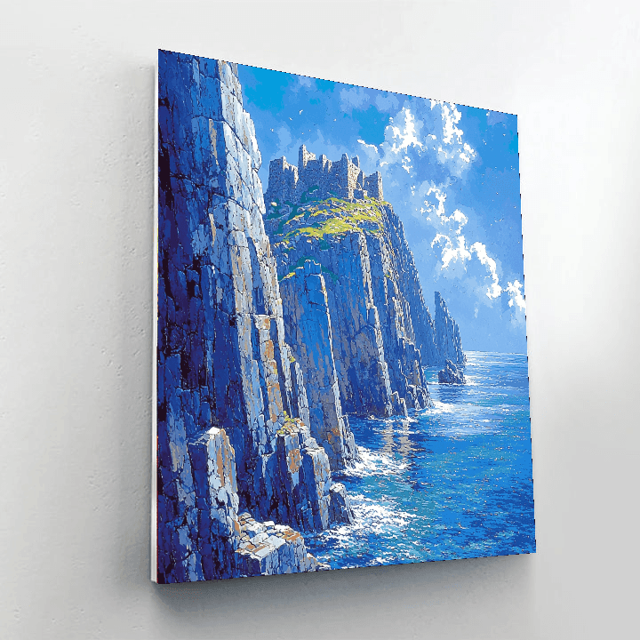 Skellig Michael Number Painting