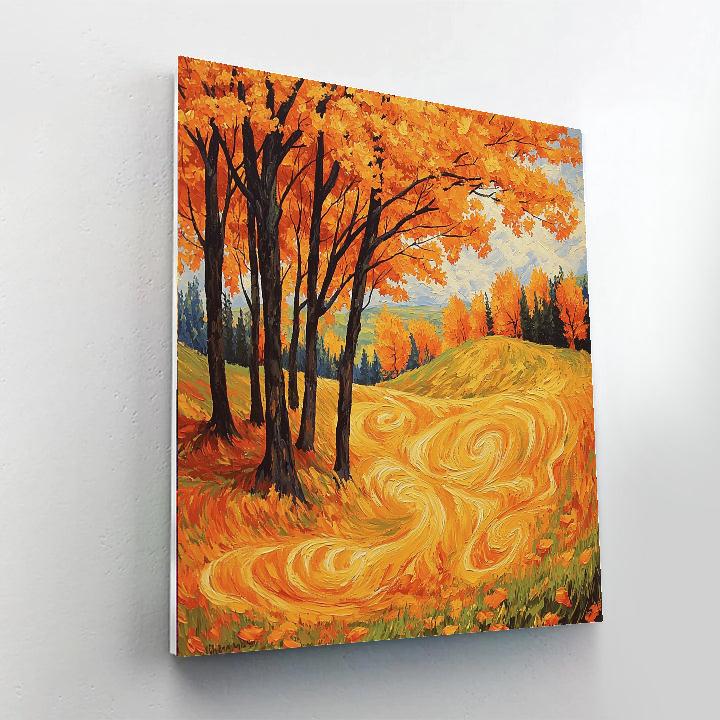 Vincent Van Gogh Inspired Autumnal Glow  Paint By Number