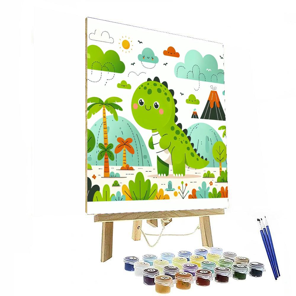 Adventure With Dino Painting Number Kit