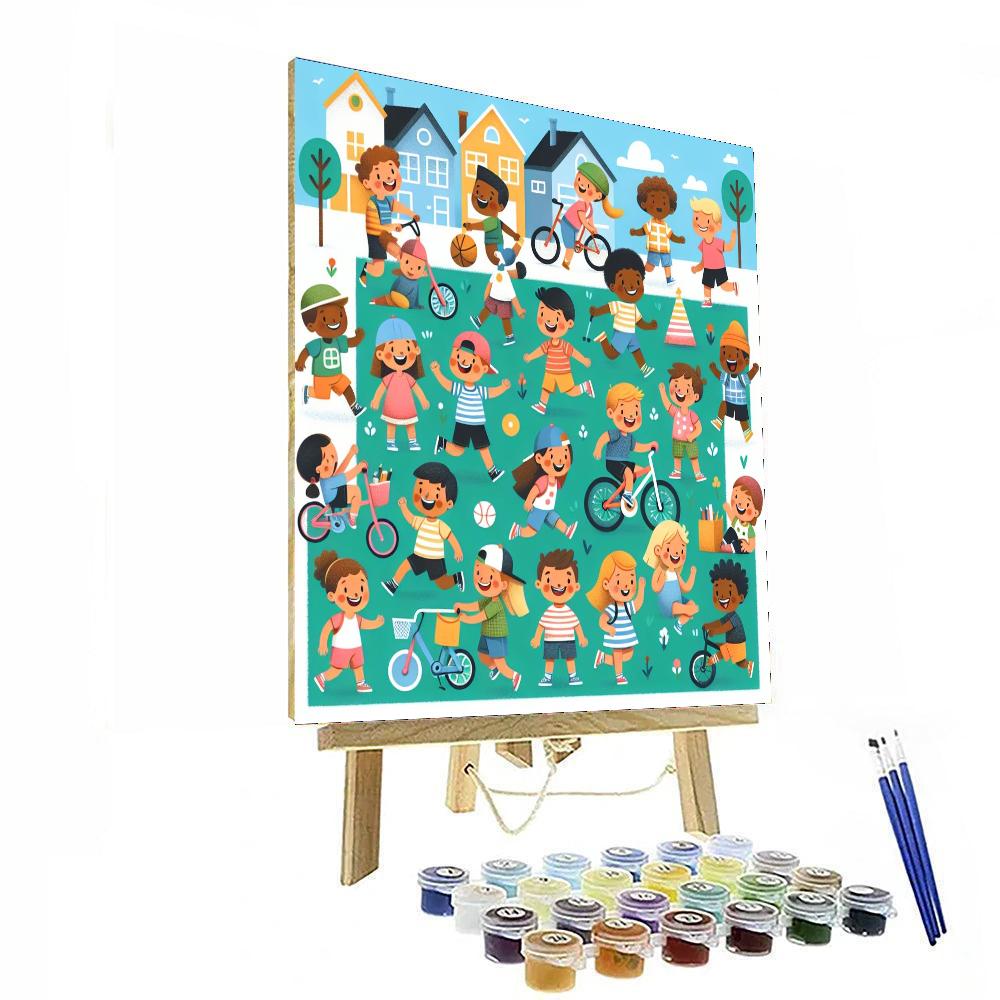 Happy Hometown Paint By Numbers Art