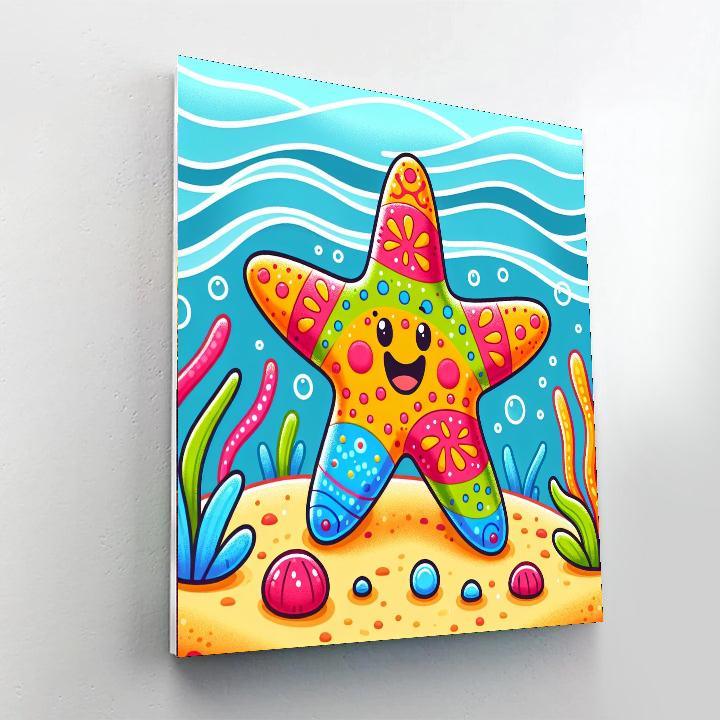Brilliant Starfish Paint By Numbers