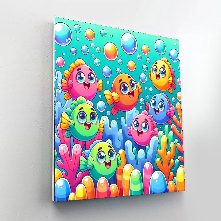 Giggle Fish Party Numbered Painting Kits