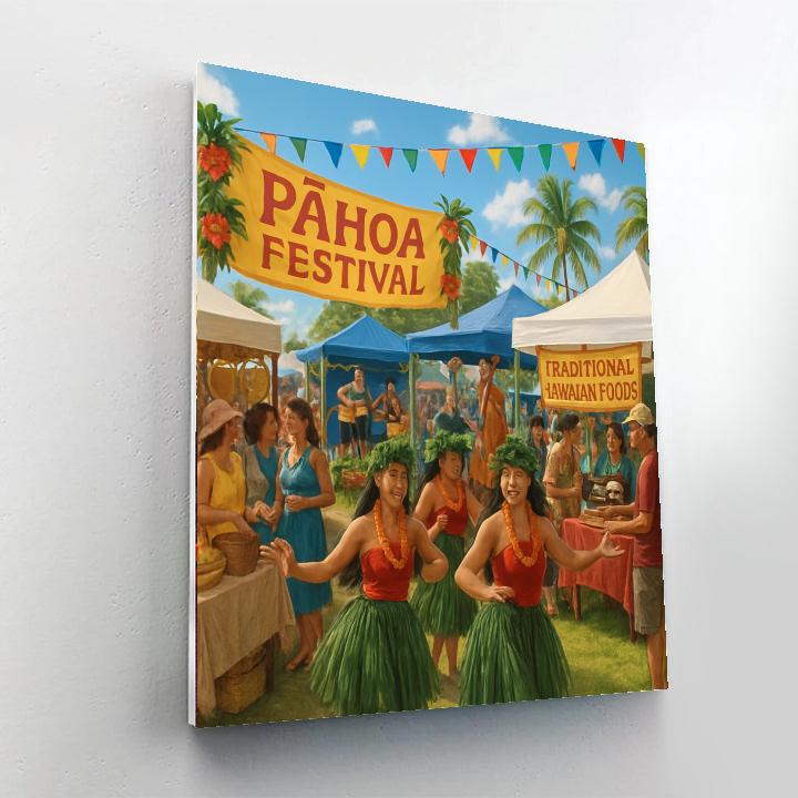 Pahoa Festival - Hawaii Paint By Numbers Kits