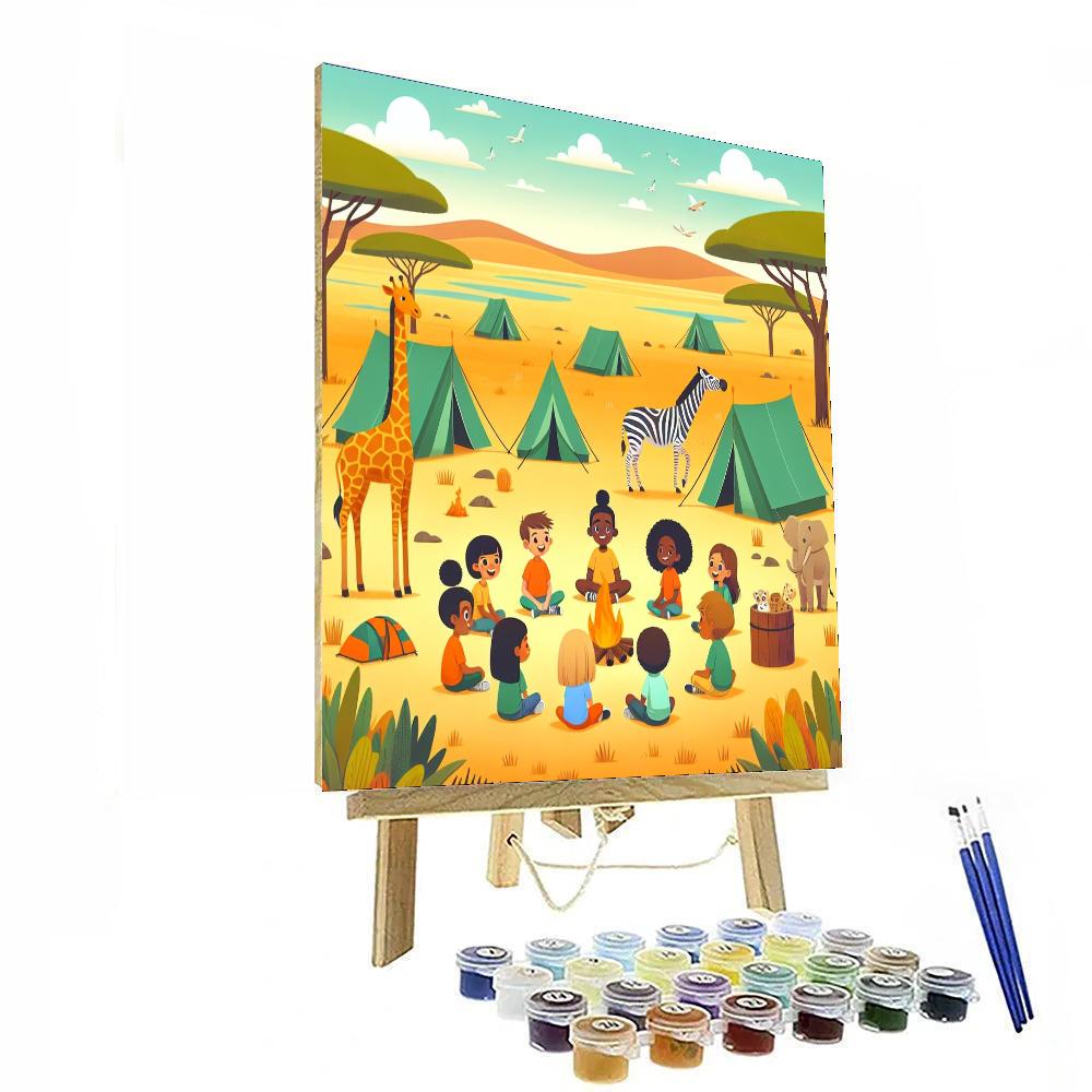 Safari Camp Serenade Painting By Numbers Kit