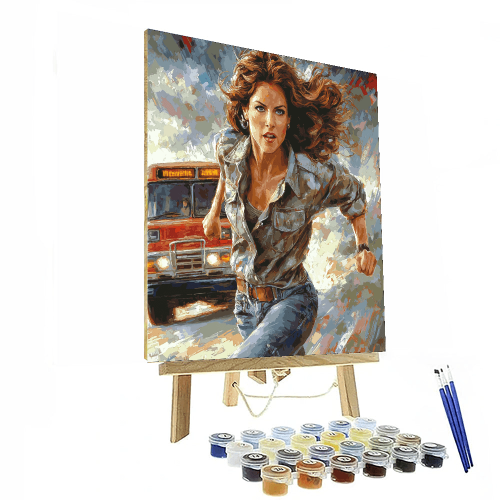 Sandra Bullock: Speeding Through Cinematic Realms Paint By Number