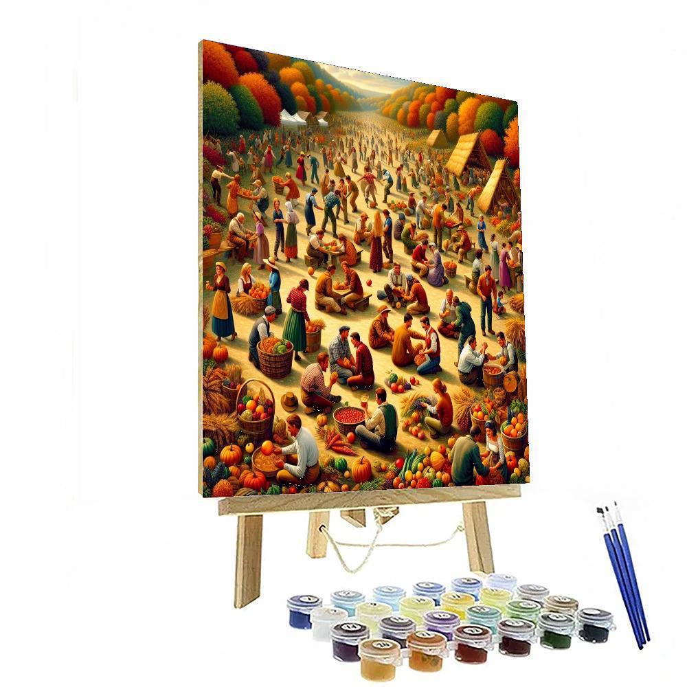Countryside Harvest Festival Paint By Color