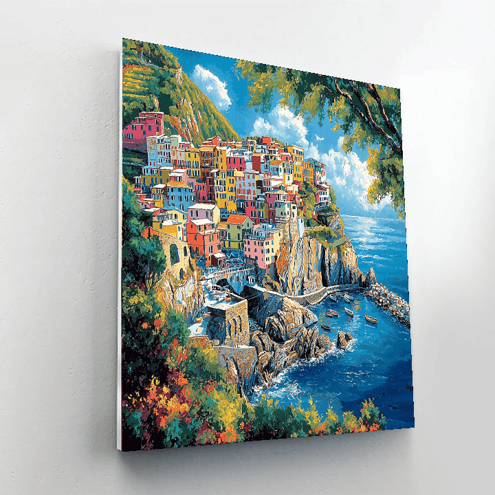 Cinque Terre Trails Number Painting