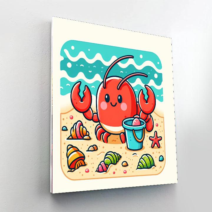 Beachcomber Lobster Number Painting