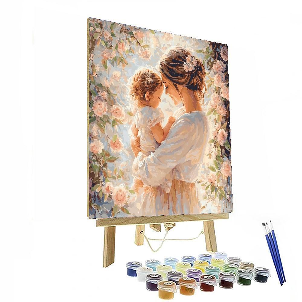 A Mother's Loving Embrace Numbered Painting Kits