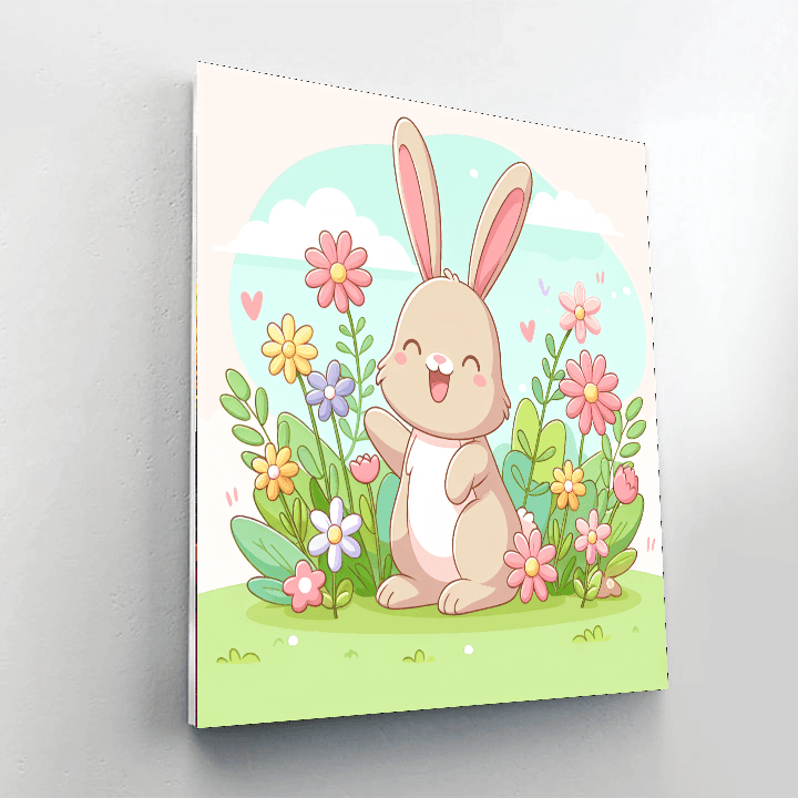 Radiant Rabbit Number Painting