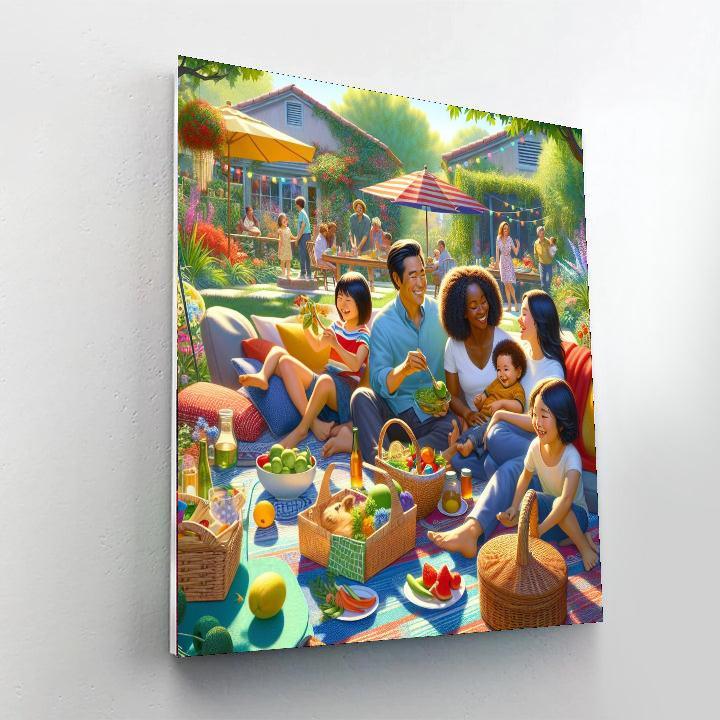 Joyful Family Gathering Numbered Painting Kits