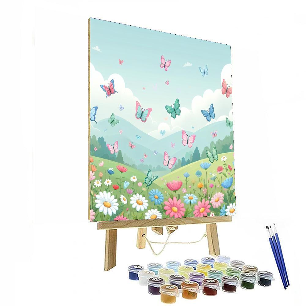 Charming Butterfly Ballet Painting Number Kit