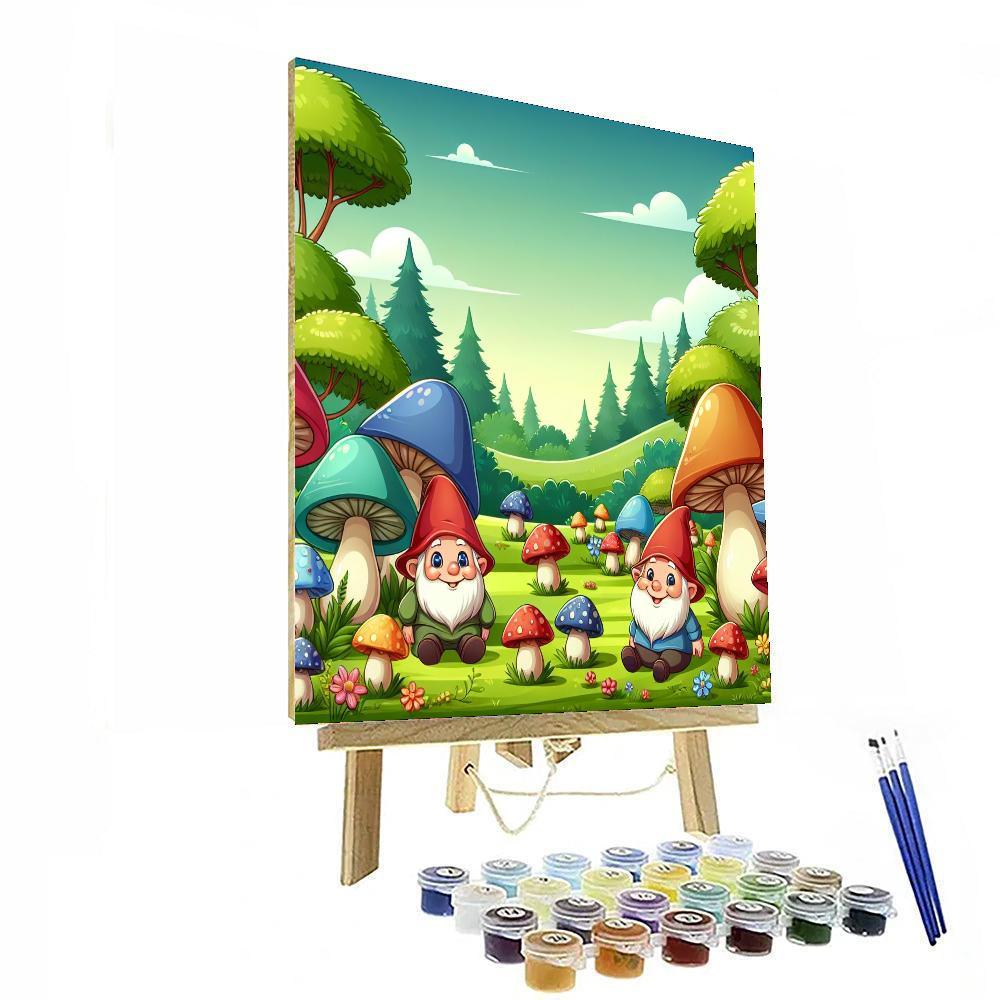 Magic Mushroom Meadow Paint By Color
