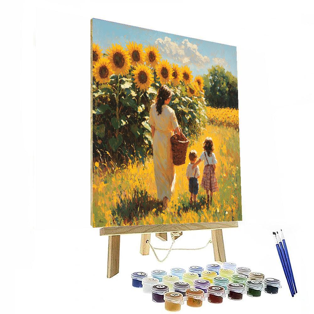 Forever Sunflower Fields Paint By Number