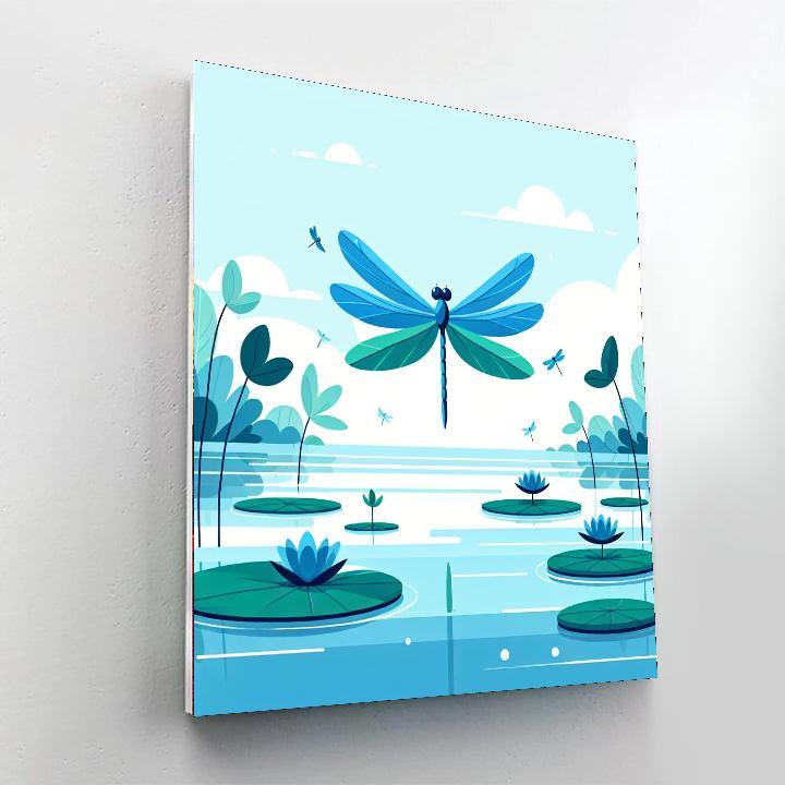 Dreamy Dragonfly Drift Paint By Color