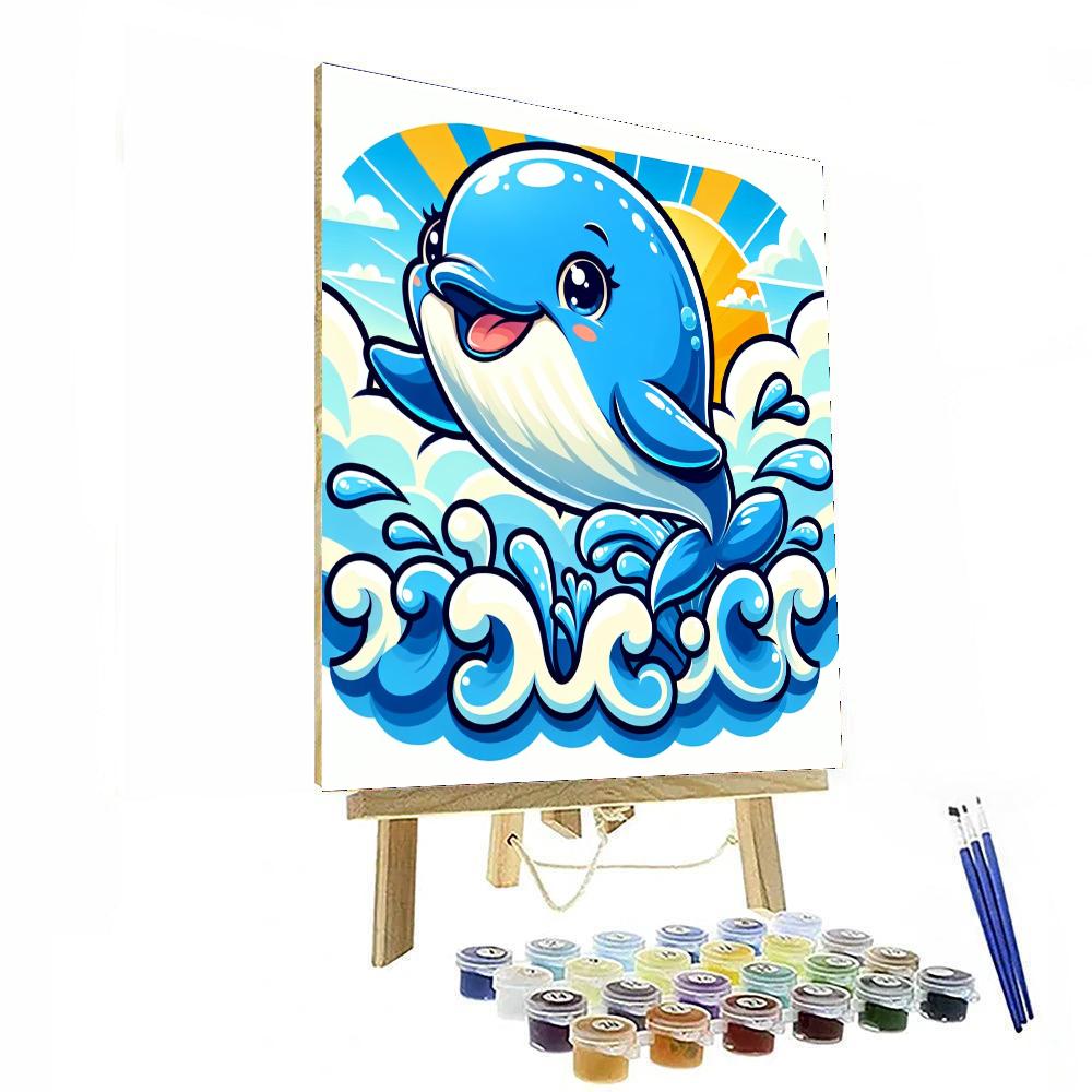 Merry Whale Watching Paint By Numbers Art
