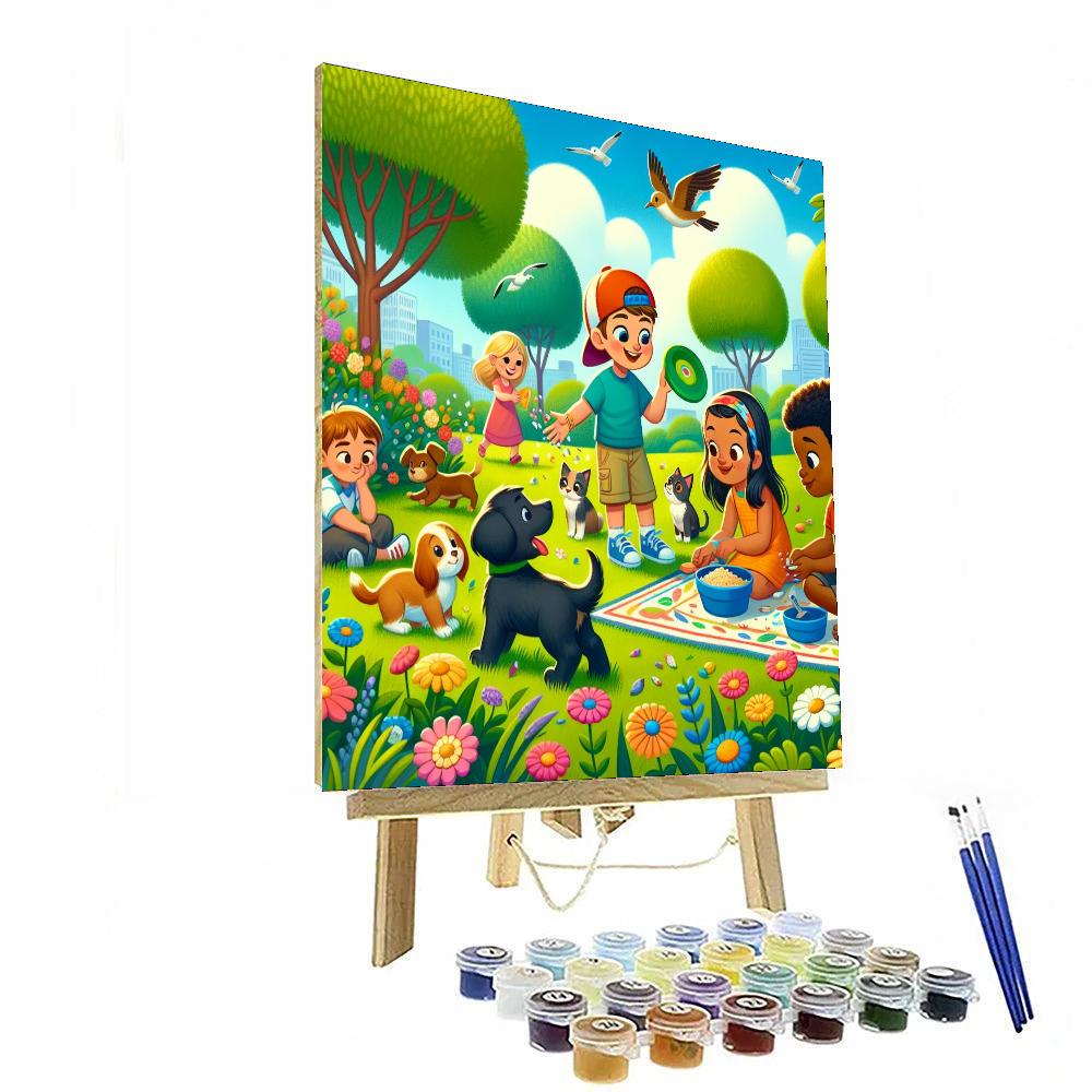 Happy Animal Adventure Painting By Numbers Kit