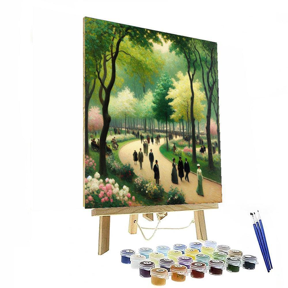 Impressionist Park Stroll Paint By Numbers Art