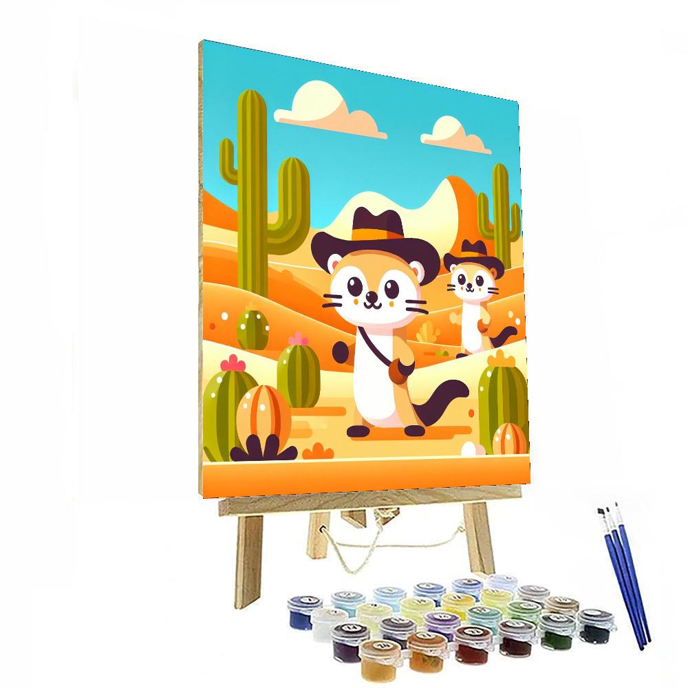 Wild West Weasel Wonders Numbered Painting Kits