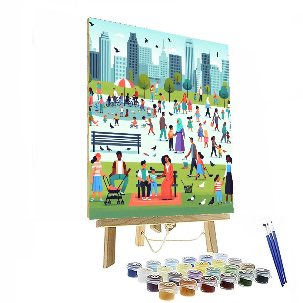 City Park Extravaganza DIY Paint By Numbers