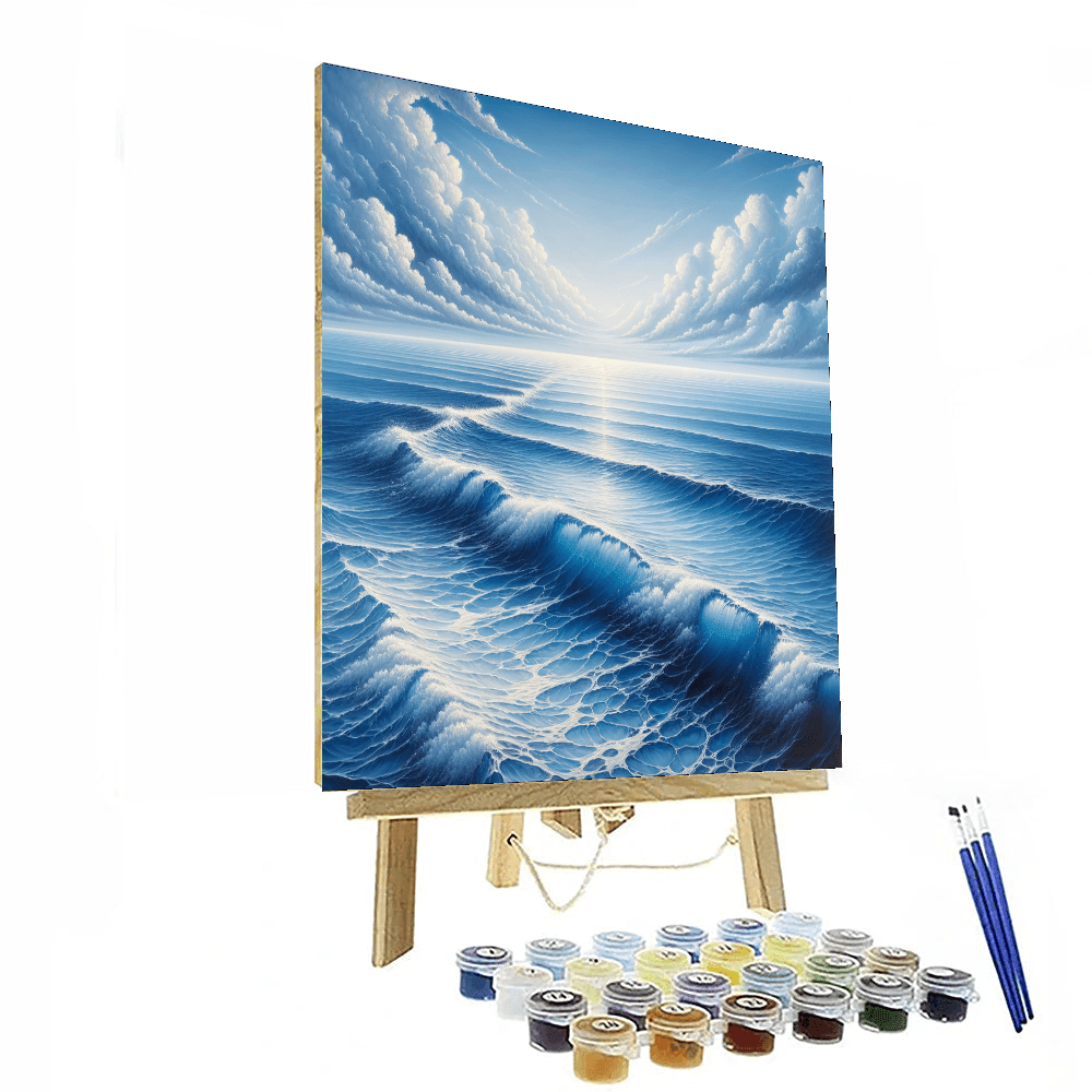 Reflective Ocean Horizon DIY Paint By Numbers