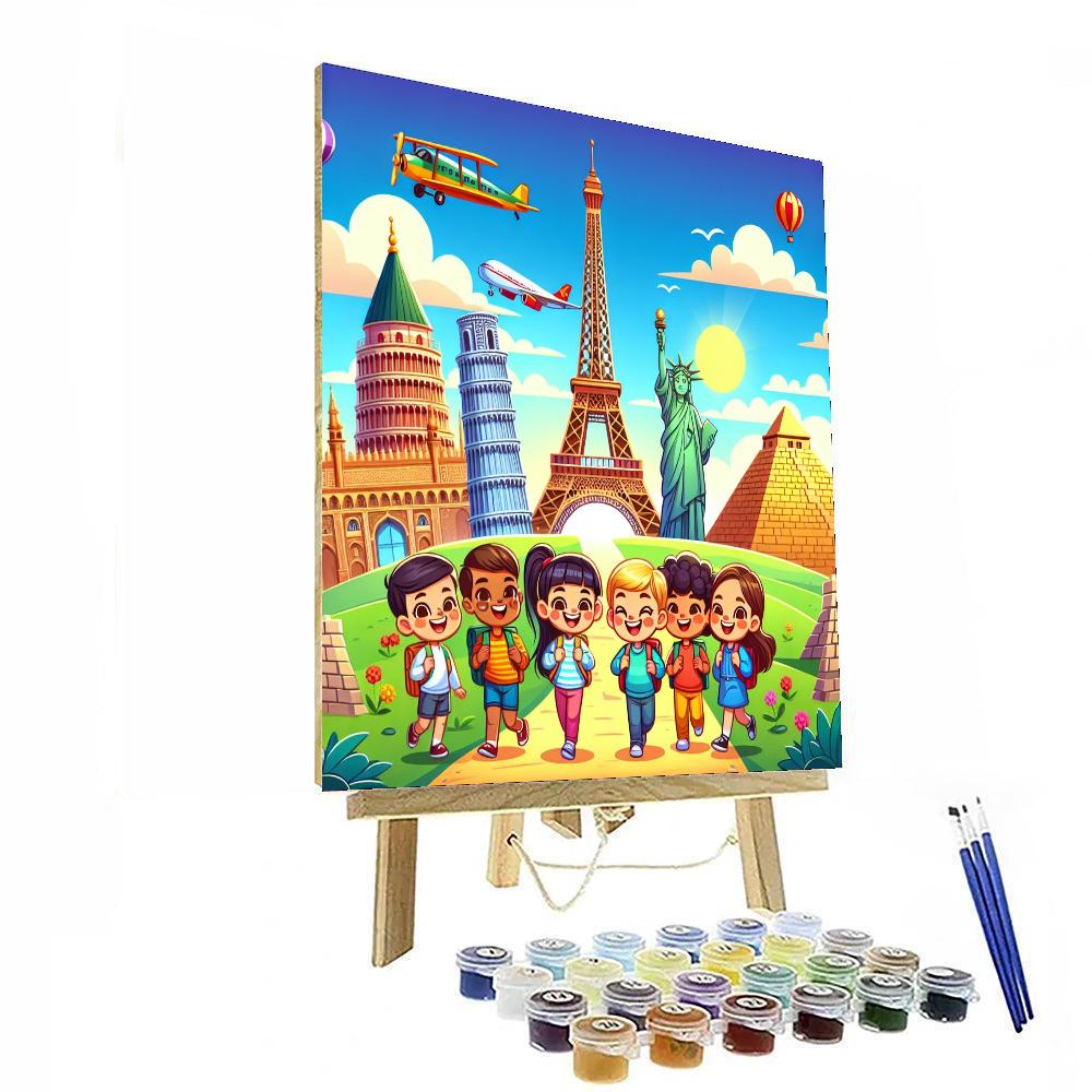 Traveling The World Number Painting