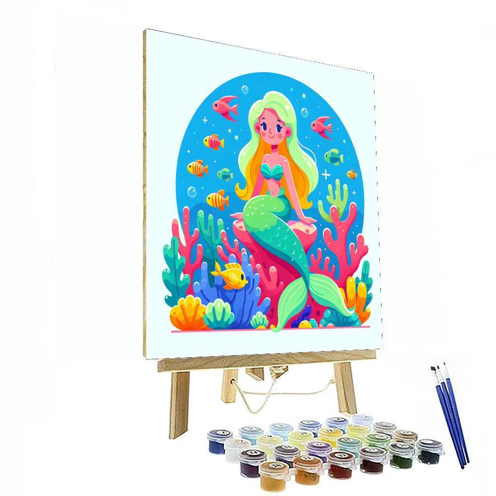 Magical Mermaid Reef Painting By Numbers Kit