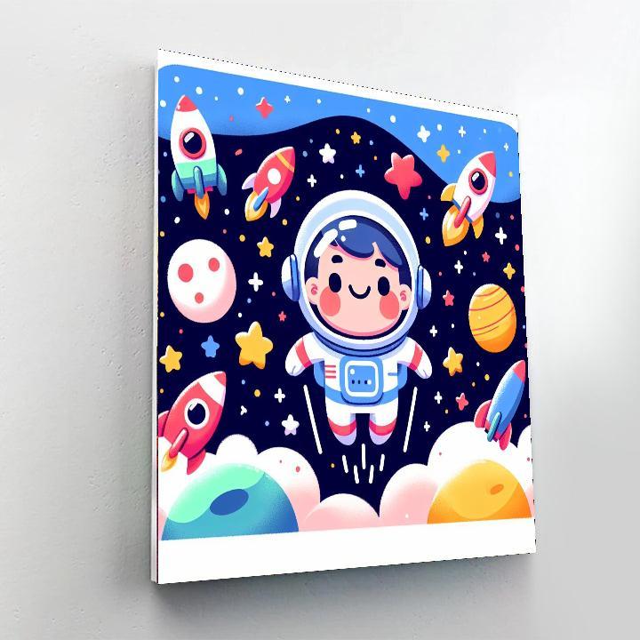Brave Little Space Explorer Numbered Painting Kits