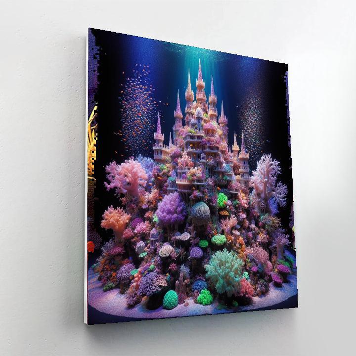 Enchanted Coral Castle DIY Paint By Numbers